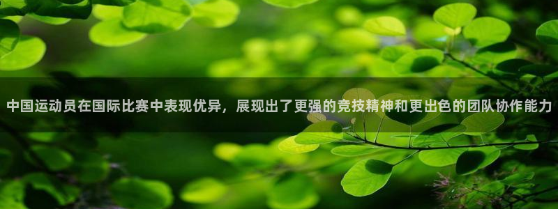 凯发官方正版app官方：中国运动员在国际比赛中表现优